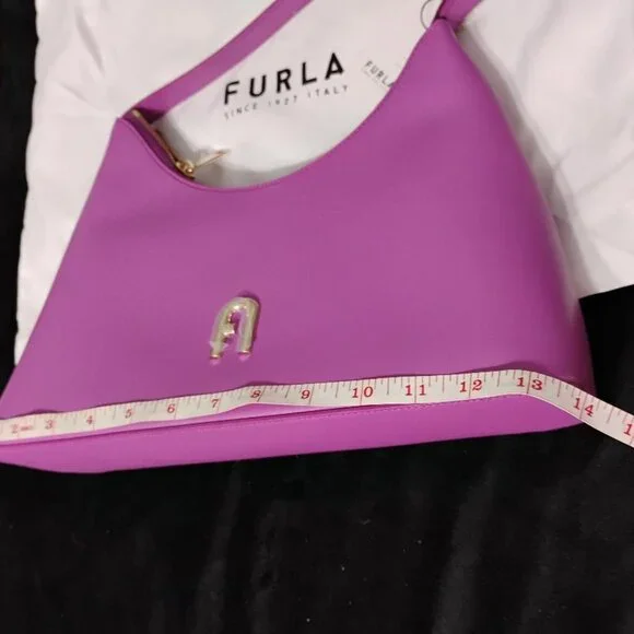 Furla Diamante S Shoulder Bag Violet NWT - Picture 7 of 10